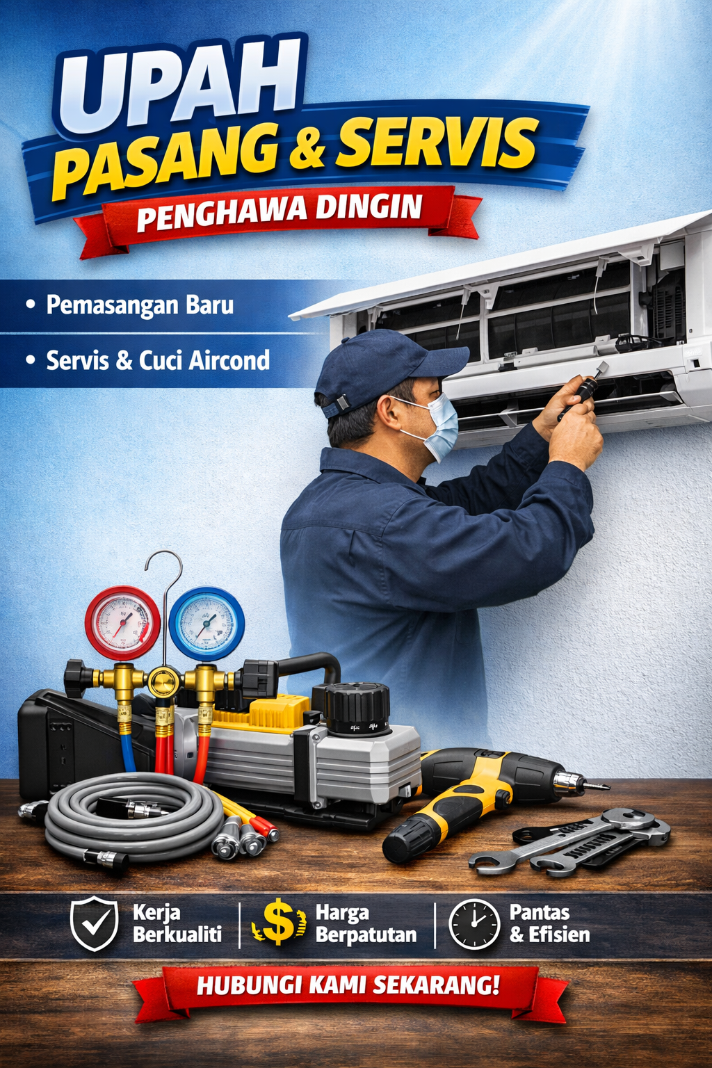 Pasang Aircond dan Servis Penghawa Dingin